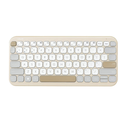 ASUS Marshmallow Kw100 Keyboard, Supports Up to 3 Devices, 1.6Mm Key Travel, Scissor Keys, Compact & Lightweight Keyboard, Bluetooth (Color - Oat Milk)