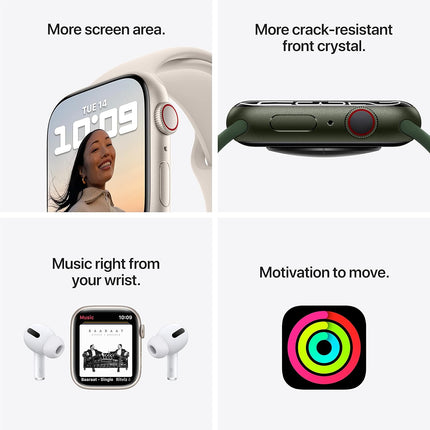 Apple Watch Series 7 (GPS + Cellular, 41mm) - Silver Stainless Steel Case with Silver Milanese Loop