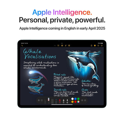 Apple iPad Air 13″ with M3 chip: Built for Apple Intelligence, Liquid Retina Display, 256GB, 12MP Front/Back Camera, Wi-Fi 6E + 5G Cellular, Touch ID, All-Day Battery Life