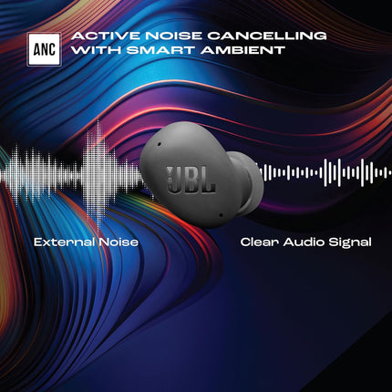 JBL Wave Buds 2, TWS Bluetooth v5.3 in Ear Earbuds with ANC, Smart Ambient, Extreme Bass & Relax Mode, Multi Connect, Speed Charge, Fast Pair, 40H Playtime, 4 Mics, IP54
