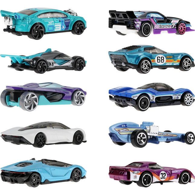 Hot Wheels Toy Cars, 8-Pack of Race Cars