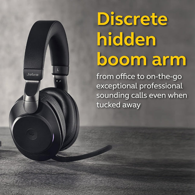 Jabra Evolve2 85 MS Wireless Headphones with Link380c, Stereo, Black (BRAND NEW/SEALED)