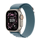 Natural Titanium Case with Light Blue Alpine Loop - Medium