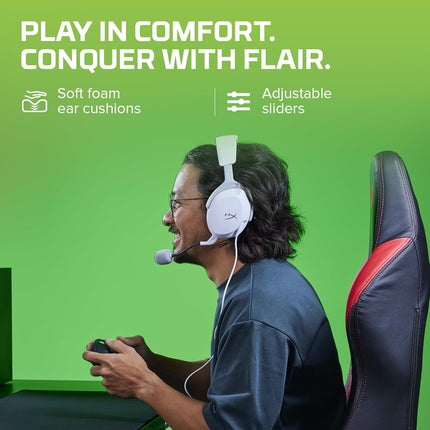 HyperX Cloudx Stinger 2 Core Gaming Headset for Xbox-White (6H9B7Aa),On Ear,Wired Headphones