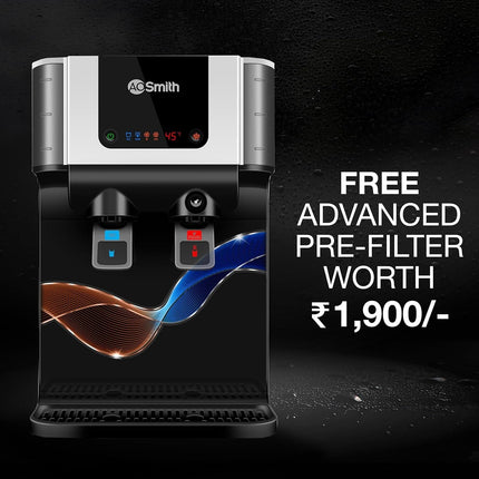 AO Smith Z9 Pro Instant Hot and Ambient Purifier RO+SCMT+Copper+Alkaline+Mintech| Hot Water in Stainless Steel Tank | Save upto 55% Water | 10L Storage | 8-Stage Purification | Water Purifier for Home