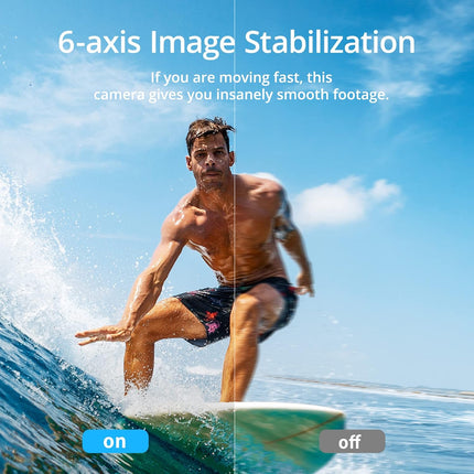 AKASO Brave 7 4K30FPS 20MP WiFi Action Camera with Touch Screen IPX8 33FT Waterproof Camera EIS 2.0 Zoom Support