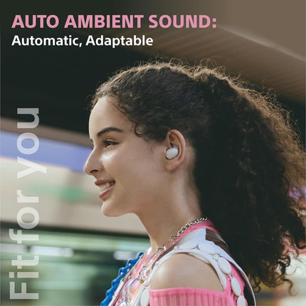 Sony New Linkbuds Fit WF-LS910 | Active Noise Cancelling Wireless Bluetooth in Earbuds, Comfortable Fit with New Supporters, High Call Quality with AI
