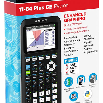 Texas Instruments TI-84 Plus CE Graphing Calculator, Black
