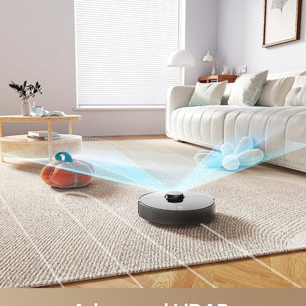 dreame D10s Plus Robot Vacuum and Mop Combo, Self-Emptying for up to 65 Days, 5,000Pa Suction Power, Advanced AI and LiDAR Navigation, 280-min Runtime, Compatible with Alexa, Ideal for Pet Hair, Black