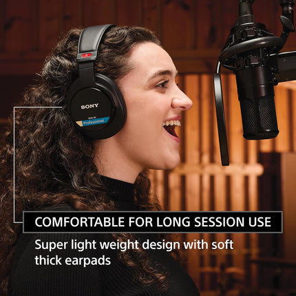 Sony MDR-M1 Wired High Resolution Monitor Over Ear Headphones, Closed Back Design for Audiophile
