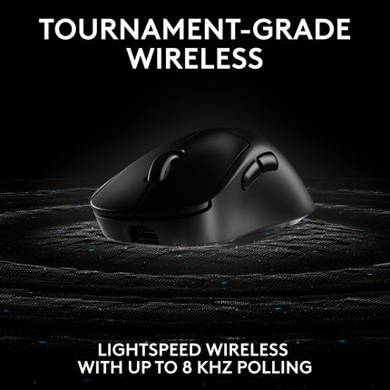 Logitech G PRO X Superlight 2 DEX Lightspeed Wireless Gaming Mouse, 60g Pro-Grade Lightweight Mouse with 5 Programmable Buttons, 44k DPI Sensor, USB-C Charging, for PC/Mac - Black