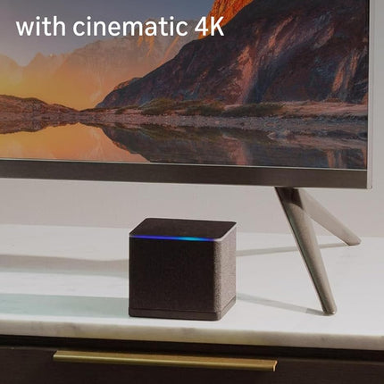 Amazon Fire TV Cube | Hands-free streaming device with Alexa, Wi-Fi 6, 4K Ultra HD (Without Remote and Power Adaptor)