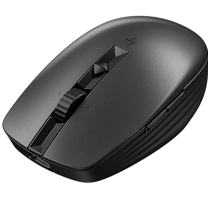 HP 710 Rechargeable Silent Mouse/6 programmable buttons/90-day Rechargeable Battery Life Track-On Glass Sensor(Graphite) - Unboxify