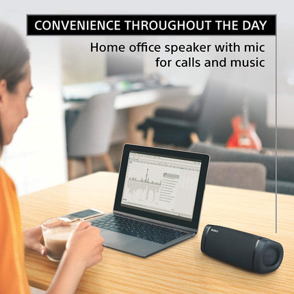 Sony SRS-XB33 Wireless Extra Bass Bluetooth Speaker with 24 hrs Battery (Black)