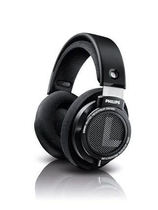 PHILIPS SHP9500 Over-Ear Headphones, HiFi Stereo, 50mm Neodymium Drivers, 101 dB, Breathable Ear Cushion, Steel Headband, Detachable 1.5m Cable, Gold-Plated 3.5mm Jack, Double Layered Cushion (Black) - Unboxify