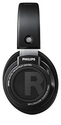 PHILIPS SHP9500 Over-Ear Headphones, HiFi Stereo, 50mm Neodymium Drivers, 101 dB, Breathable Ear Cushion, Steel Headband, Detachable 1.5m Cable, Gold-Plated 3.5mm Jack, Double Layered Cushion (Black) - Unboxify
