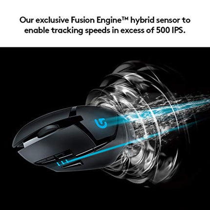 Logitech G402 Hyperion Fury USB Wired Gaming Mouse, 4,000 DPI, Lightweight, 8 Programmable Buttons, Compatible for PC/Mac - Black - Unboxify