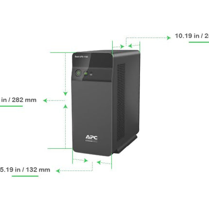 APC Back-UPS BX1100C-IN 1100VA / 660W, 230V, UPS System, An ideal Power Backup & Protection for Home Office, Desktop PC & Home Electronics - Unboxify
