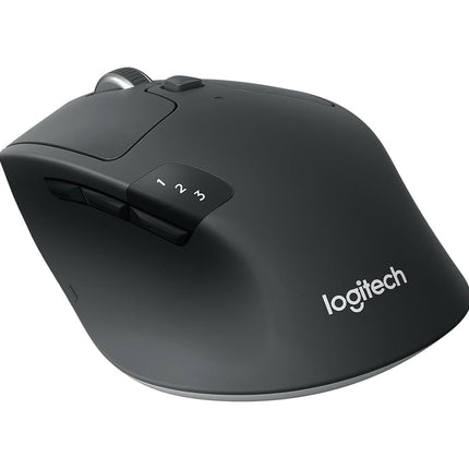Logitech M720 Triathlon Multi-Device Wireless Mouse, Bluetooth, USB Unifying Receiver, 1000 DPI, 6 Programmable Buttons, 2-Year Battery, Compatible with Laptop, PC, Mac, iPadOS - Graphite Black