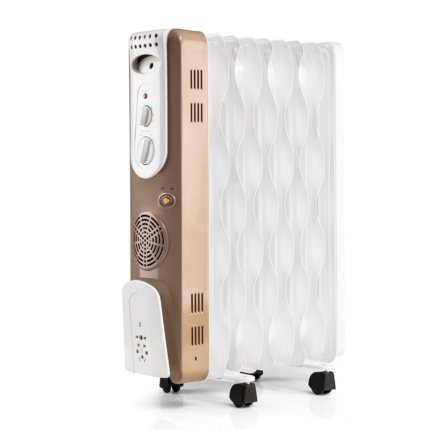 Usman Radiator USHA 3609FS PTC 2000-Watt Oil Filled Radiator (White)– Unboxify
