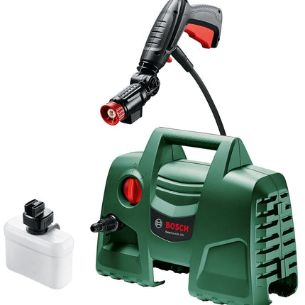 BOSCH Easy Aquatak 100 | 1100-watt Motor | Max Pressure- 100 Bar | High Pressure Washer with Double Filtration | 360° Gun, Self-Priming | Flow Rates up to 270 l/h | 3.1 Kg (Without Detergent Bottle)