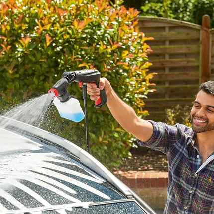 BOSCH Easy Aquatak 100 | 1100-watt Motor | Max Pressure- 100 Bar | High Pressure Washer with Double Filtration | 360° Gun, Self-Priming | Flow Rates up to 270 l/h | 3.1 Kg (Without Detergent Bottle)