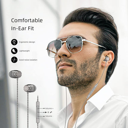 SoundMAGIC E11C Wired in Ear Headset with Mic (Grey)