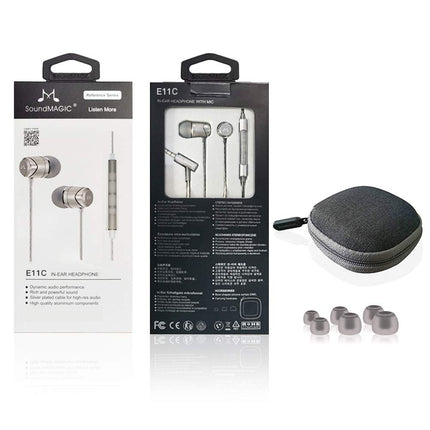 SoundMAGIC E11C Wired in Ear Headset with Mic (Grey)