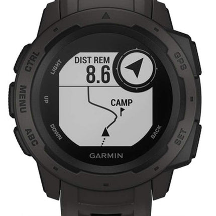 Garmin Instinct, Rugged Outdoor Watch with GPS, Features Glonass and Galileo, Heart Rate Monitoring and 3-Axis Compass, Graphite