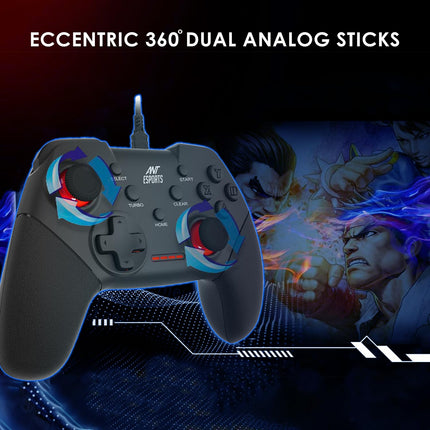 Ant Esports GP100 Controller Joysticks for PC (Windows 7/8/8.1/10) / PS3 / Andriod/Steam Gaming Wired Gamepad