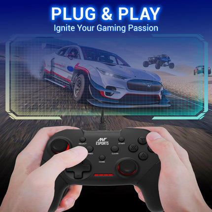 Ant Esports GP100 Controller Joysticks for PC (Windows 7/8/8.1/10) / PS3 / Andriod/Steam Gaming Wired Gamepad