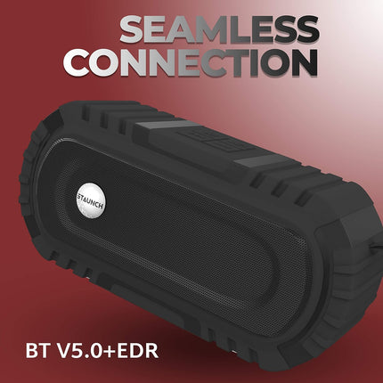 Staunch Thunder 1600 Wireless Portable 16W Bluetooth Speaker up to 8 Hours Long Play Time and FM Support (Black)