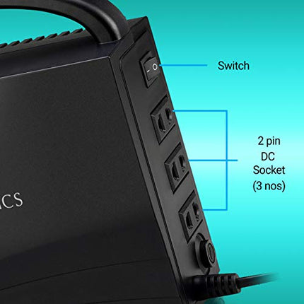 Zebronics CFL UPS Zeb-CU5013 with CFL Bulb Holder,Overload Indication,Microcontroller Based,2 pin DC Socket,Short Circuit Protection,Overload Indication - Unboxify