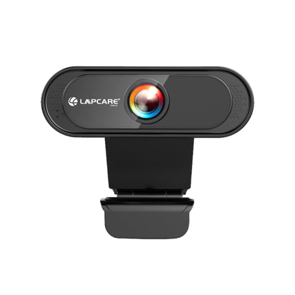 LAPCARE Lapcam HD 720M P, Noise Isolated Microphone with Computer HD stremaing Web cam for Desktop & Laptop with mic with Wide Angle Lens & Large Sensor for Superior Low Light, Optical (Black) - Unboxify