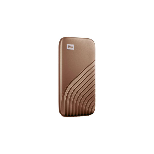WD Western Digital 2TB My Passport Portable SSD, 1050MB/s R, 1000MB/s W, Upto 2 Meter Drop Protection, HW Encryption, Type-C Cable & Type-A Adaptor, for PC&Mac, Gold, 5Y Warranty, External SSD