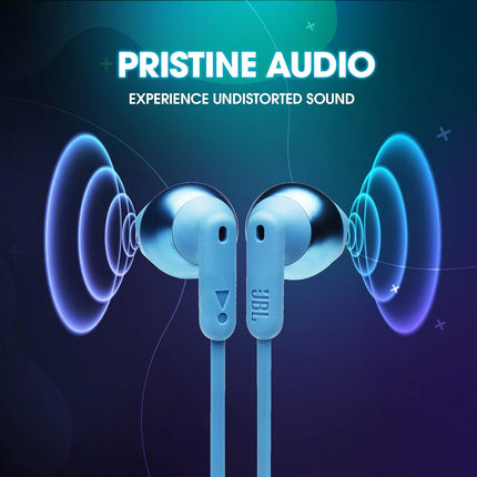 JBL Tune 215BT, 16 Hrs Playtime with Quick Charge, in Ear Bluetooth Wireless Earphones with Mic, 12.5mm Premium Earbuds with Pure Bass, BT 5.0, Dual Pairing, Type C & Voice Assistant Support