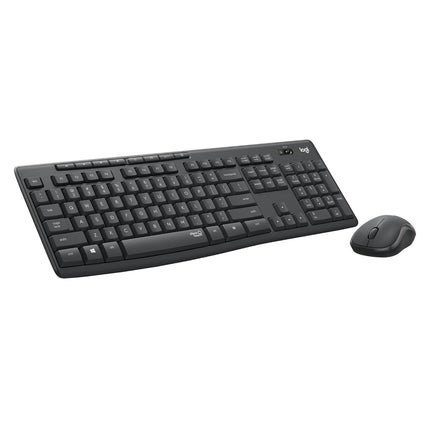Logitech MK295 Silent Wireless Mouse & Keyboard Combo with SilentTouch Technology, Full Numpad, Advanced Optical Tracking, Lag-Free Wireless, 90% Less Noise - Black - Unboxify