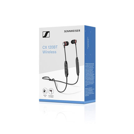 Sennheiser CX 120BT Wireless Bluetooth in Ear Neckband Headphone with Mic (Black)