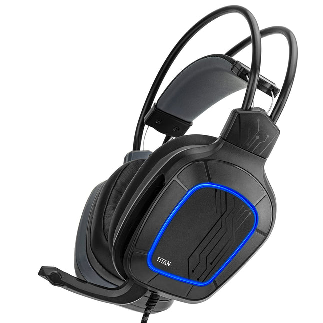 NiTHO TITAN STEREO GAMING Wired Over Ear HEADSET, Compatible with PC/PS4/Xbox One/Switch (PC Adapter Included)