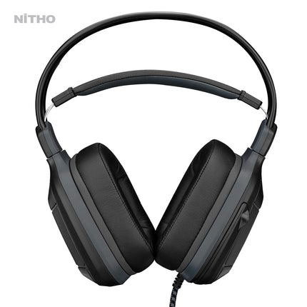 NiTHO TITAN STEREO GAMING Wired Over Ear HEADSET, Compatible with PC/PS4/Xbox One/Switch (PC Adapter Included)