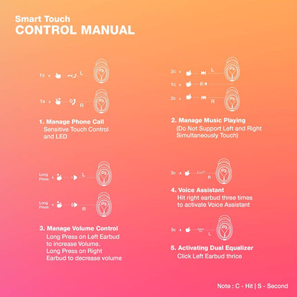 Infinity Swing 350 Bluetooth Truly Wireless in Ear Earbuds with mic