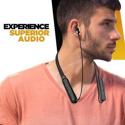Nu Republic Cosmo X3 Vibro Wireless Bluetooth in Ear Neckband Earphone with Mic (Black)