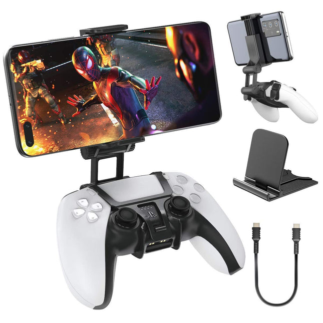 OIVO For PS5 Controller Phone Mount Clip, Mobile Gaming Clip Cell Phone Stand Holder Replacement for Playstation 5 PS5 Controller Remote Play