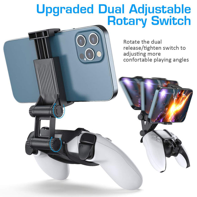 OIVO For PS5 Controller Phone Mount Clip, Mobile Gaming Clip Cell Phone Stand Holder Replacement for Playstation 5 PS5 Controller Remote Play
