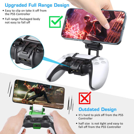 OIVO For PS5 Controller Phone Mount Clip, Mobile Gaming Clip Cell Phone Stand Holder Replacement for Playstation 5 PS5 Controller Remote Play
