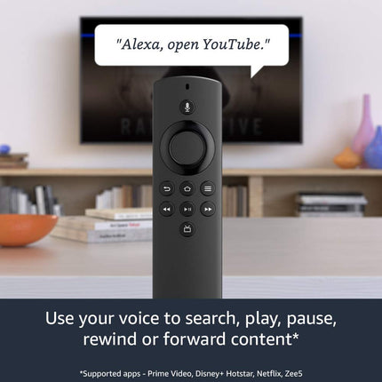 Fire TV Stick Lite with Alexa Voice Remote Lite | Stream HD Quality Video | No power and volume buttons