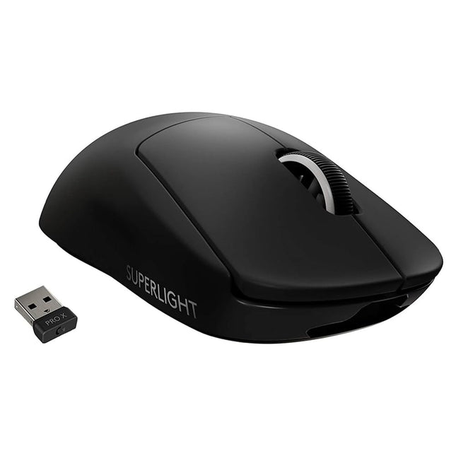 Logitech G PRO X Superlight Wireless USB Gaming Mouse, Ultra Lightweight 63 g, Hero 25K Sensor, 25, 600 DPI, 5 Programmable Buttons, Long Battery Life, for Esports, Compatible with PC/Mac-Black - Unboxify