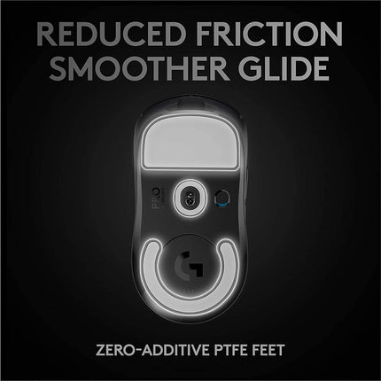 Logitech G PRO X Superlight Wireless USB Gaming Mouse, Ultra Lightweight 63 g, Hero 25K Sensor, 25, 600 DPI, 5 Programmable Buttons, Long Battery Life, for Esports, Compatible with PC/Mac-Black - Unboxify