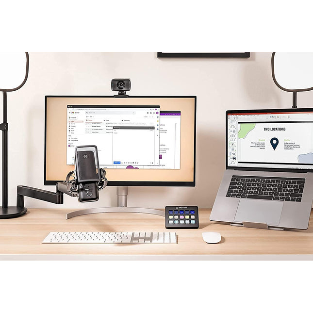 Elgato Wave Mic Arm LP - Premium Low Profile Microphone Arm with Cable Management Channels, Desk Clamp, Versatile Mounting and Fully Adjustable, perfect for Podcast, Streaming, Gaming, Home Office