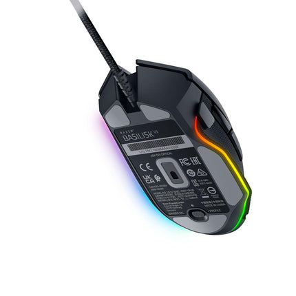 Razer Basilisk V3 Customizable Ergonomic Gaming Mouse: Chroma RGB Lighting - 26K DPI Optical Sensor - 11 Programmable Buttons - HyperScroll Tilt Wheel - Classic Black - RZ01-04000100-R3M6